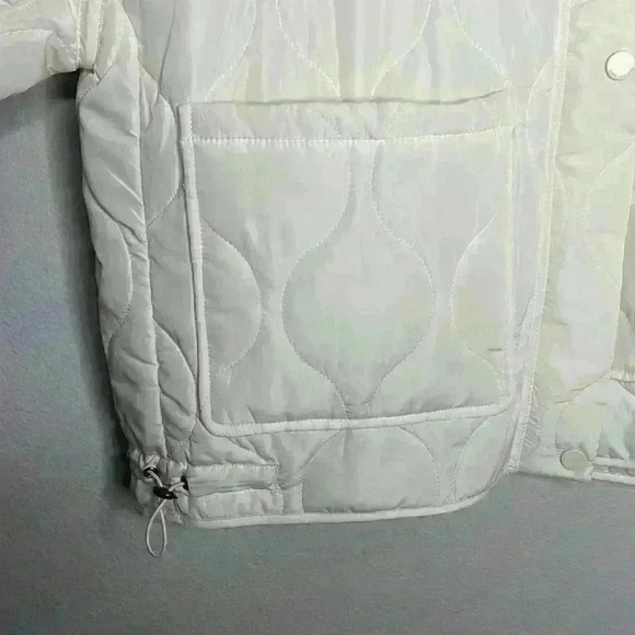 LUCKY BRAND- Off White Puffer Jacket Sz L NWT - Picture 6 of 9